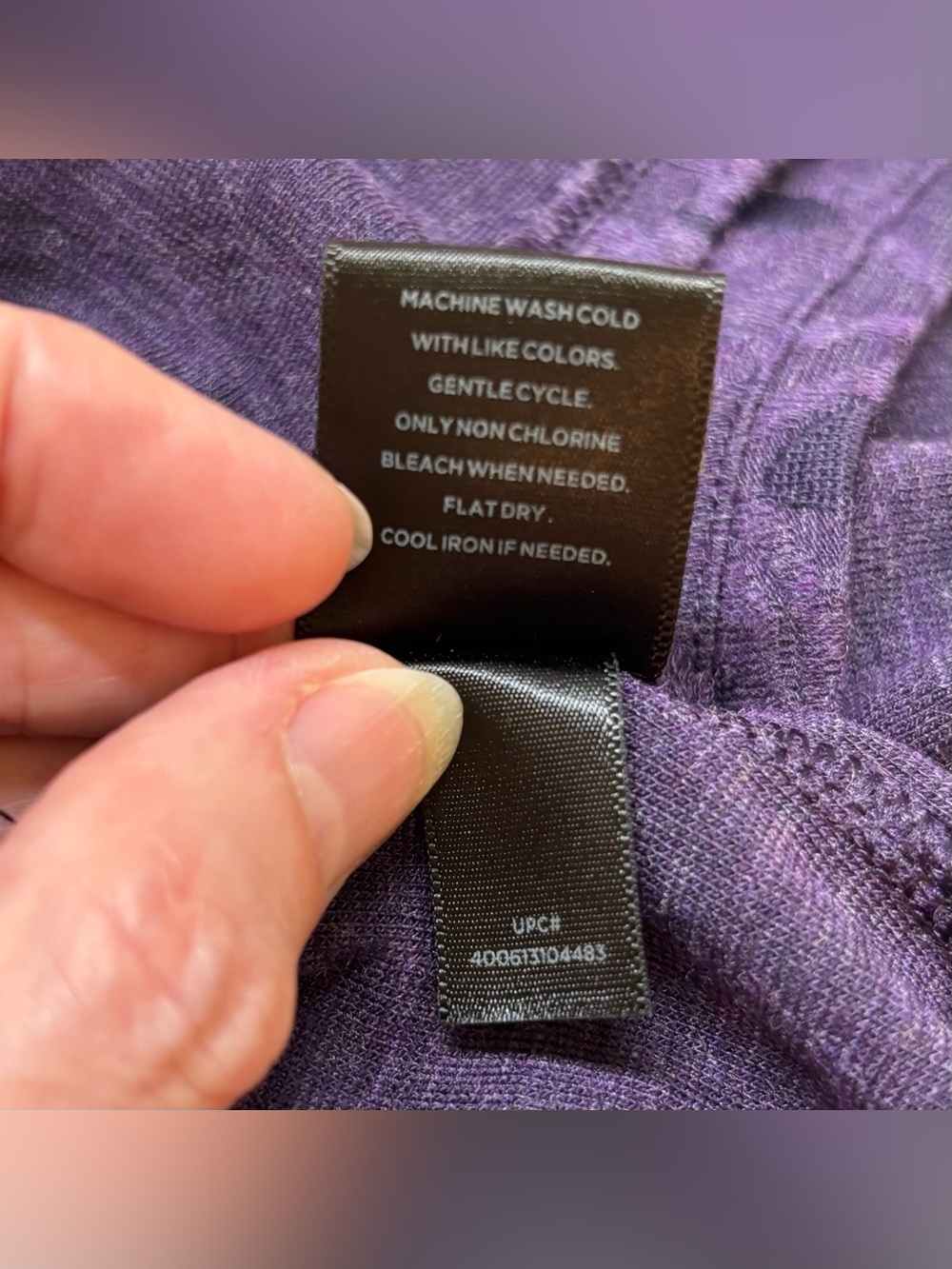 Simply Vera Vera Wang Deep Purple Floral Burnout Tank, Women Sz M, Sleeveless - Picture 11 of 13